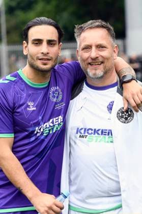 Timur Ülker and Lars Pape at the charity soccer match Kicken mit Stars in the Eilenriedestadion Hanover, 25 05 2025 Foto:xC.xNiehausx xFuturexImagex kicken_5549