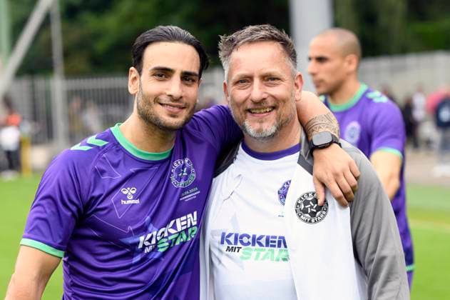 Timur Ülker and Lars Pape at the charity soccer match Kicken mit Stars in the Eilenriedestadion Hanover, 25 05 2025 Foto:xC.xNiehausx xFuturexImagex kicken_5550