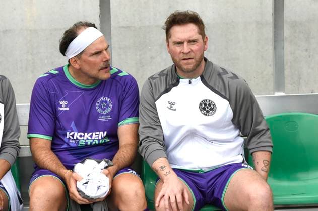 Johannes Oerding at the charity soccer match Kicken mit Stars in the Eilenriedestadion Hanover, 25 05 2025 Foto:xC.xNiehausx xFuturexImagex kicken_5564