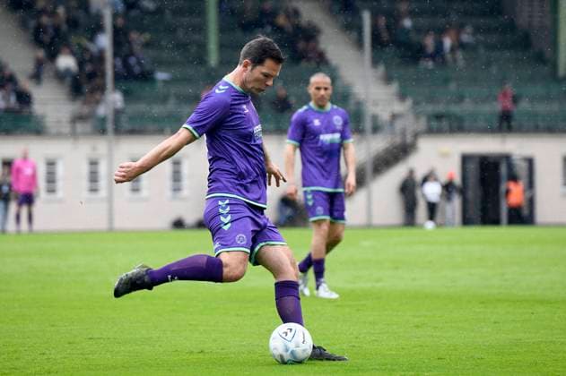 Steffen Krach at the charity soccer match Kicken mit Stars in the Eilenriedestadion Hanover, 25 05 2025 Foto:xC.xNiehausx xFuturexImagex kicken_5569