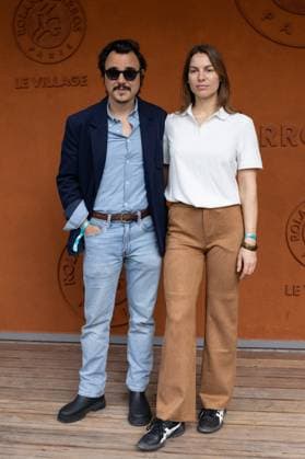 2025 French Open - Celebrities At Village Day 2 NB Gwilherm De Cerval and Marie-Victorine Manoa attends Village during the 2025 French Open at Roland Garros on May 26, 2025 in Paris, France. Photo by Nasser Berzane ABACAPRESS.COM Paris France  Copyright: xBerzanexNasser ABACAx