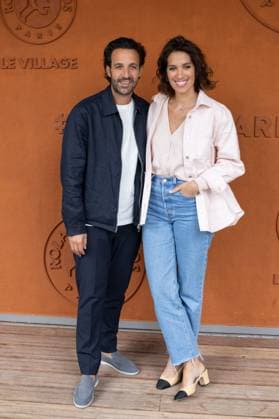 2025 French Open - Celebrities At Village Day 2 NB Gregory Levi and Laurie Cholewa attends Village during the 2025 French Open at Roland Garros on May 26, 2025 in Paris, France. Photo by Nasser Berzane ABACAPRESS.COM Paris France  Copyright: xBerzanexNasser ABACAx