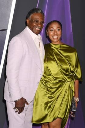 LAS VEGAS, NV - MAY 26: **EDITORIAL USE ONLY** Keith David and Dionne Lea Williams at the 2025 American Music Awards at Fontainebleau Las Vegas on May 26, 2025 in Las Vegas, Nevada. Copyright: xJeffreyxMayerx
