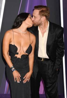 LAS VEGAS, NV - MAY 26: **EDITORIAL USE ONLY** Jessica Ledon and David Guetta at the 2025 American Music Awards at Fontainebleau Las Vegas on May 26, 2025 in Las Vegas, Nevada. Copyright: xJeffreyxMayerx