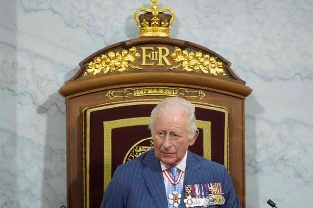 May 27, 2025, Ottawa, On, Canada: King Charles delivers the speech from the throne in the Senate in Ottawa on Tuesday, May 27, 2025. Ottawa Canada  - ZUMAc35_ 20250527_zaf_c35_041 Copyright: xAdrianxWyldx