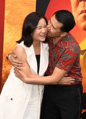 NEW YORK, NY- MAY 27: Hannas Pham and Ronny Chieng at The NY World Premiere of Karate Kid: Legends on May 27, 2025 in New York City. Copyright: xMediaPunchx