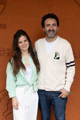 2025 French Open - Village Day 4 NB Olivia Madenian and Mathieu Madenian at village during the 2025 French Open at Roland Garros on May 28, 2025 in Paris, France. Photo by Nasser Berzane ABACAPRESS.COM Paris France  Copyright: xBerzanexNasser ABACAx