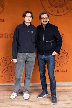 2025 French Open - Village Day 4 NB Victor Foenkinos and David Foenkinos at village during the 2025 French Open at Roland Garros on May 28, 2025 in Paris, France. Photo by Nasser Berzane ABACAPRESS.COM Paris France  Copyright: xBerzanexNasser ABACAx