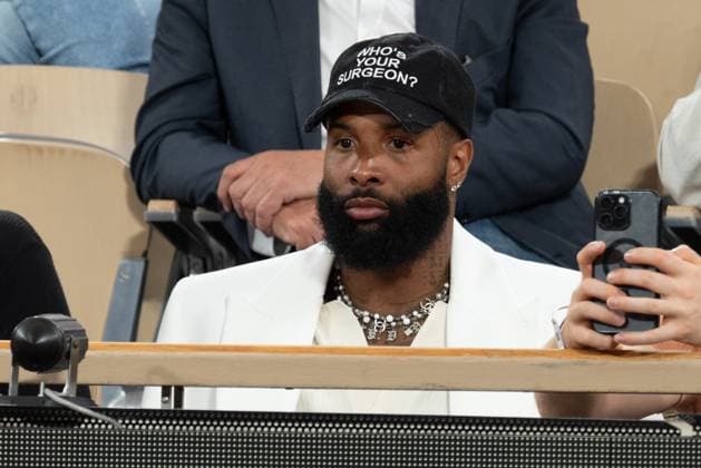 French Open Vips At The Stands LZ Odell Cornelious Beckham Jr. attends the Roland Garros 2025 tournament on May 28, 2025 in Paris, France. Photo by Laurent Zabulon ABACAPRESS.COM  Copyright: xZabulonxLaurent ABACAx