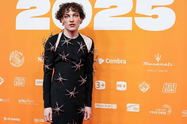 Zurich, Switzerland, May 28th 2025: Swiss Musician on the red carpet Nemo during the Swiss Music Awards 2025 at Hallenstadion in Zurich, Switzerland. (Daniela Porcelli SPP) Copyright: xDanielaxPorcellix xSPPx spp-en-DaPoSp-20250528-DP204855