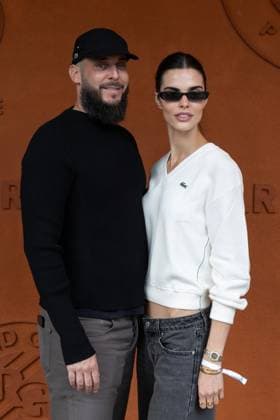 2025 French Open - Celebrities At Village Night Day 4 NB Vladimir Restoin Roitfeld and Carolina Mendes at Village for night session during the 2025 French Open at Roland Garros on May 28, 2025 in Paris, France. Photo by Nasser Berzane ABACAPRESS.COM Paris France  Copyright: xBerzanexNasser ABACAx
