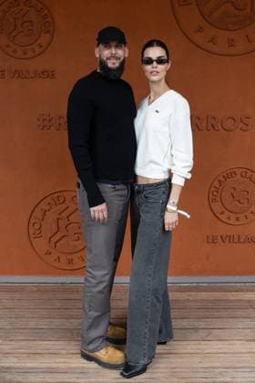 2025 French Open - Celebrities At Village Night Day 4 NB Vladimir Restoin Roitfeld and Carolina Mendes at Village for night session during the 2025 French Open at Roland Garros on May 28, 2025 in Paris, France. Photo by Nasser Berzane ABACAPRESS.COM Paris France  Copyright: xBerzanexNasser ABACAx