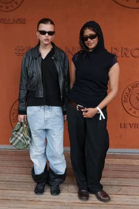 2025 French Open - Celebrities At Village Night Day 4 NB Jade Rabarivelo and Jennifer Abeyratne at Village for night session during the 2025 French Open at Roland Garros on May 28, 2025 in Paris, France. Photo by Nasser Berzane ABACAPRESS.COM Paris France  Copyright: xBerzanexNasser ABACAx
