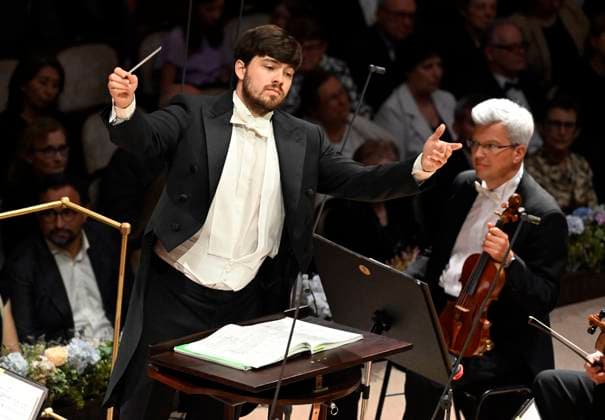 Prague Radio Symphony Orchestra concert under Czech conductor Jan Sedlacek, left, during the Prague Spring International Music Festival on 28 May 2025, Prague, Czech Republic. (CTKxPhoto KaterinaxSulova) CTKPhotoP2025052809827  CTKPhotoP2025052809827