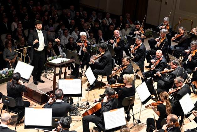Prague Radio Symphony Orchestra concert under Czech conductor Jan Sedlacek, left, during the Prague Spring International Music Festival on 28 May 2025, Prague, Czech Republic. (CTKxPhoto KaterinaxSulova) CTKPhotoP2025052809830  CTKPhotoP2025052809830
