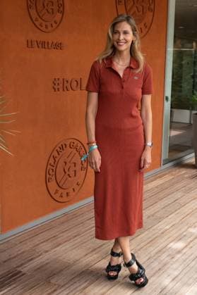 French Open Vips At The Village LZ Ophelie Meunier take a pose at Roland Garros for the French open on May 29, 2025, in Paris, France. Photo by Laurent Zabulon ABACAPRESS.COM  Copyright: xZabulonxLaurent ABACAx