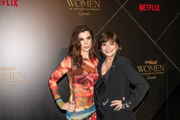 May 29, 2025, Toronto, On, Canada: Meredith MacNeill, left, and Jeanne Beker are pictured at The Hollywood Reporter Women In Entertainment Canada Tribute Awards at The Ritz-Carlton Hotel in Toronto, on Thursday, May 29, 2025. Toronto Canada  - ZUMAc35_ 20250529_zaf_c35_097 Copyright: xLauraxProctorx