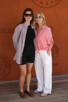 French Open - Vips At The Village Oriane Deschamps and Michele Laroque at Village during the 2025 French Open at Roland Garros on May 30, 2025 in Paris, France. Photo by Nasser Berzane ABACAPRESS.COM Paris France  Copyright: xBerzanexNasser ABACAx