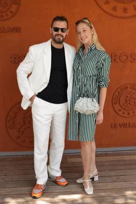 French Open - Vips At The Village Hugo Becker, Romane Bollingier Paris at Village during the 2025 French Open at Roland Garros on May 30, 2025 in Paris, France. Photo by Nasser Berzane ABACAPRESS.COM Paris France  Copyright: xBerzanexNasser ABACAx