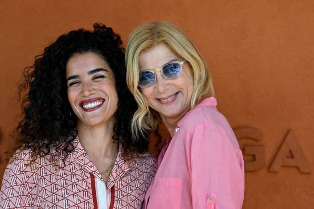 2025 French Open - Celebrities At Village Day 6 Sabrina Ouazani et Michelle Laroque attends the 2025 French Open at Roland Garros on May 30, 2025 in Paris, France. Photo by Franck Castel ABACAPRESS.COM Paris France  Copyright: xCastelxFranck ABACAx