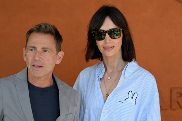 2025 French Open - Celebrities At Village Day 6 Daniel Riolo and Géraldine Maillet attends the 2025 French Open at Roland Garros on May 30, 2025 in Paris, France. Photo by Franck Castel ABACAPRESS.COM Paris France  Copyright: xCastelxFranck ABACAx