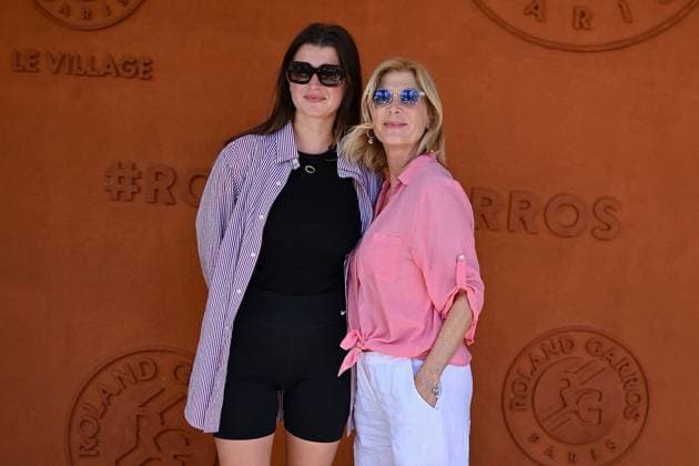 2025 French Open - Celebrities At Village Day 6 Oriane Deschamps and Michelle Laroque attends the 2025 French Open at Roland Garros on May 30, 2025 in Paris, France. Photo by Franck Castel ABACAPRESS.COM Paris France  Copyright: xCastelxFranck ABACAx
