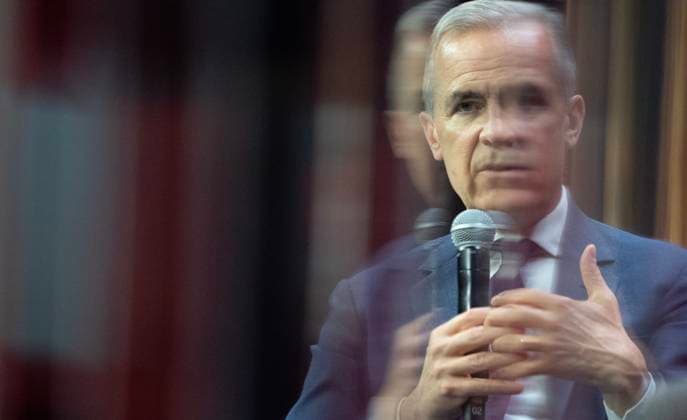 May 30, 2025, Ottawa, On, Canada: Prime Minister Mark Carney is seen through a glass podium as he speaks at the Federation of Canadian Municipalities conference, in Ottawa, Friday, May 30, 2025. Ottawa Canada  - ZUMAc35_ 20250530_zaf_c35_033 Copyright: xAdrianxWyldx