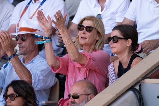 French Open Vips At The Stands LZ Michelle Laroque and her daughter Oriane attend the Roland Garros 2025 tournament on May 30, 2025 in Paris, France. Photo by Laurent Zabulon ABACAPRESS.COM Paris  Copyright: xZabulonxLaurent ABACAx