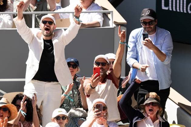 French Open Vips At The Stands LZ Hugo Becker and Florent Peyre attend the Roland Garros 2025 tournament on May 30, 2025 in Paris, France. Photo by Laurent Zabulon ABACAPRESS.COM Paris  Copyright: xZabulonxLaurent ABACAx