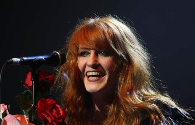 RECORD DATE NOT STATED Tennage Cancer trust Concerts FLORENCE AND THE MACHINE aka FLORENCE WELCH performing live as part of the concerts in aid of Tennage Cancer trust, Royal Albert Hall, London, England, UK, March 24th 2009. microphone music gig concert on stage smiling portrait headshot CAP MAR Martin Harris London Great Britain Copyright: xMartinxHarris CapitalxPicturesx