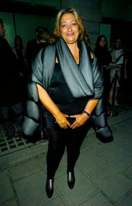 The Established & Sons Gallery Opening ZAHA HADID The Established & Sons Gallery Opening, London, England. October 11th, 2007 full length black coat jacket pouffy padded black trousers clutch purse CAP CAN Can Nguyen London Great Britain Copyright: xCanxNguyen CapitalxPicturesx