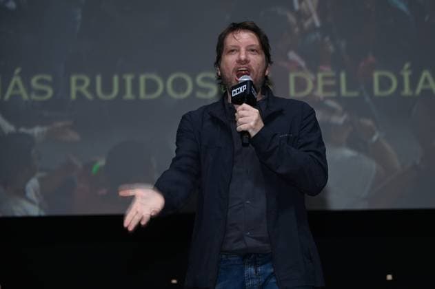 Comic Con Experience Mexico 2025 ˜CCXP™ - Day 2 Gareth Edwards during a conference for the announcement of the film Jurassic World Rebirth as part of the the 2nd edition of Comic Con Experience Mexico 2025 ˜CCXP™ at Centro Banamex. on May 31, 2025 in Mexico City, Mexico. Mexico City CDMX Mexico Copyright: xCarlosxTischlerx