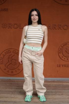 2025 French Open - Celebrities At Village Night 8 NB Lenie Vacher at Village for night session during the 2025 French Open at Roland Garros on June 01, 2025 in Paris, France. Photo by Nasser Berzane ABACAPRESS.COM Paris France  Copyright: xBerzanexNasser ABACAx