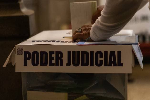 June 1, 2025, Mexico City, Mexico: First elections for the federal judiciary. With this exercise, Mexico becomes the first country to elect all its judges by popular vote. Mexico City Mexico - ZUMAl178 20250601_znp_l178_039 Copyright: xCristianxLeyvax