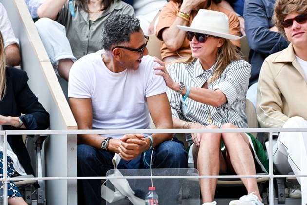Roland Garros Open People in the stands June 1 Roland Garros Open Roschdy Zem, Sarah Lavoine 445436 2025 06 01  Copyright: xLionelxGuericolas MPPx STAR_445436_126