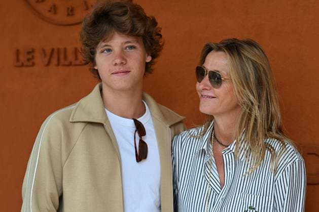 French Open - VIPs At The Village Roman Lavoine and Sarah Poniatowski posing at the Village at Roland Garros on June 01, 2025 in Paris, France. Photo by ABACAPRESS.COM Paris France  Copyright: xABACAx