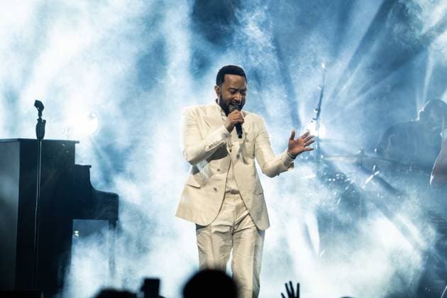 Entertainment Themen der Woche KW22 Entertainment Bilder des Tages John Legend Performs At The O2 Arena LONDON, ENGLAND - 1st JUNE : John Legend performs at The O2 Arena on June 1, 2025 in London, England. (Credit to Lounis Tiar), Credit:Lounis Tiar Avalon United Kingdon, London, Greenwich  Copyright: xLounisxTiarx xAvalonx 1006058551