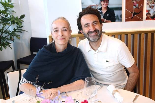 Exclusif Les célébrités au déjeuner dans la loge de France Télévision lors des internationaux de France de Tennis de Roland Garros 2025 Exclusif Delphine Ernotte Cunci Présidente de France TV et Mathieu Madénian au déjeuner dans la loge de France Télévision lors des internationaux de France de Tennis de Roland Garros 2025 Jour 9 , à Paris, France, le 2 Juin 2025 Bertrand Rindoff Bestimage Exclusive Lunch in the France Television box during the 2025 Tennis French Open of Roland Garros Day 09 in Paris, France Paris France  Copyright: xBERTRANDxRINDOFFxPETROFFx xBESTIMAGExBERTRANDxRINDOFFxPETROFFx xBESTIMAGEx