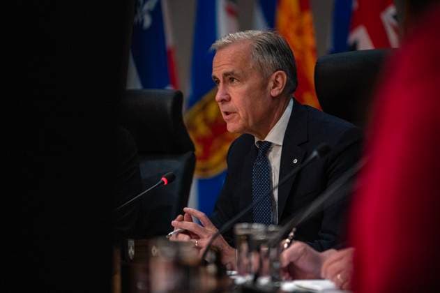 June 2, 2025, Saskatoon, Sk, CAN: Prime Minister Mark Carney during the First Minister™s Meeting in Saskatoon on Monday, June 2, 2025. Saskatoon CAN  - ZUMAc35_ 20250602_zaf_c35_023 Copyright: xLiamxRichardsx