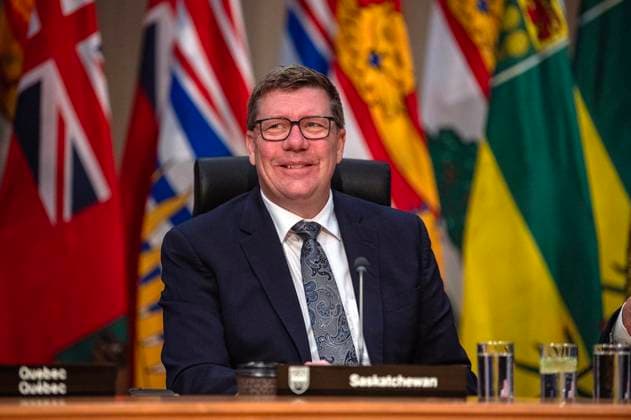 June 2, 2025, Saskatoon, Sk, CANADA: Premier of Saskatchewan Scott Moe during the First Minister™s Meeting in Saskatoon on Monday, June 2, 2025. Saskatoon CANADA  - ZUMAc35_ 20250602_zaf_c35_024 Copyright: xLiamxRichardsx