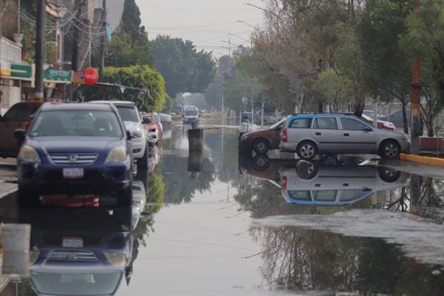 Heavy Rains Hit Mexico Causing Floods A flooded street is seen near the La Colmena pumping plant, on the border between the State of Mexico and Mexico City after the heavy rains that hit Mexico, affecting several municipalities. on June 3, 2025 in Mexico City, Mexico. (Photo by Carlos Santiago Eyepix Group) Copyright: xCarlosxSantiago xEyepixxGroupx CS_03062025_157540