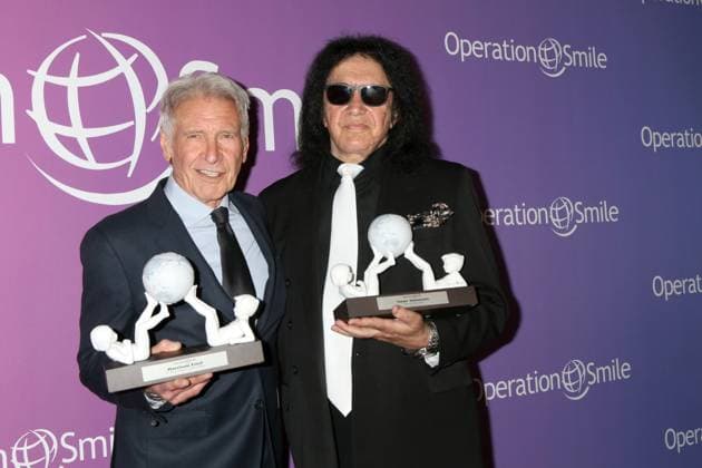 Bilder des Jahres 2025, Entertainment 06 Juni Entertainment Themen der Woche KW23 USA - 25th Los Angeles Operation Smile Fiesta - Los Angeles LOS ANGELES - JUN 3: Harrison Ford, Gene Simmons at the 25th Los Angeles Operation Smile Fiesta at Candela La Brea on June 3, 2025 in Los Angeles, CA Los Angeles CA USA  Copyright: xKathyxHutchinsx xHutchinsxPhotox
