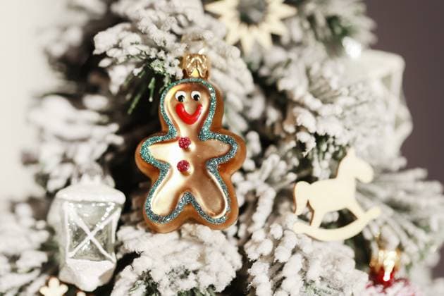 Details of traditional Christmas tree. Festive decor  BEW1EB034A4
