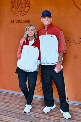 French Open - VIPs At The Village Clarisse Fieurgant and Gaëtan Roussel is seen posing at the Village during French Open at Roland Garros on June 03, 2025 in Paris, France. Photo by ABACAPRESS.COM Paris France  Copyright: xABACAx