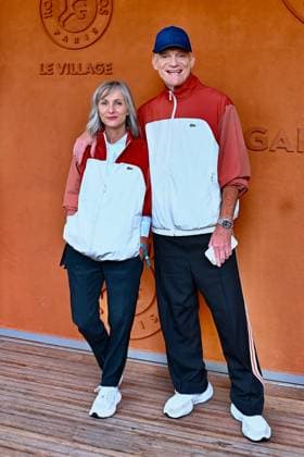 French Open - VIPs At The Village Clarisse Fieurgant and Gaëtan Roussel is seen posing at the Village during French Open at Roland Garros on June 03, 2025 in Paris, France. Photo by ABACAPRESS.COM Paris France  Copyright: xABACAx