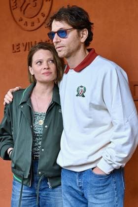 French Open - VIPs At The Village Melanie Thierry and singer Raphael is seen posing at the Village during French Open at Roland Garros on June 03, 2025 in Paris, France. Photo by ABACAPRESS.COM Paris France  Copyright: xABACAx