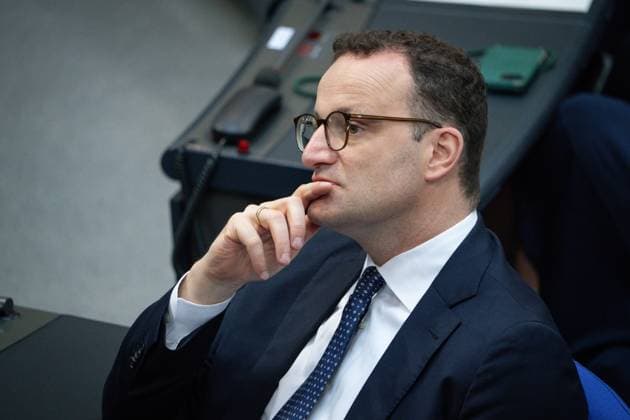 German Bundestag, 10th plenary session Jens Spahn CDU pensive in the plenary at the 10th session of the German Bundestag in Berlin, 05 06 2025 Berlin Berlin Germany