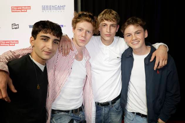 Loran Alhasan, Arsseni Bultmann, Jonathan Kriener and Nico Marischka at the premiere of the ZDFneo series Chabos at the 11 Series Camp Festival 2025 at the Cinenova cinema in Cologne, 05 06 2025 Foto:xR.xSchmiegeltx xFuturexImagex chabos_5643
