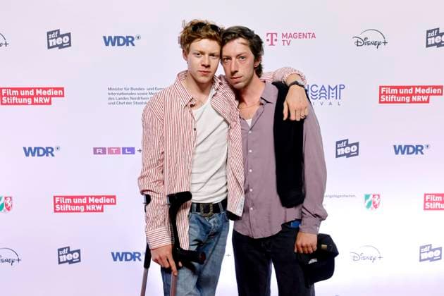 Actors Arsseni Bultmann and Maximilian Mauff at the premiere of the series Chabos at the 11 Series Camp Festival 2025 at Cinenova Cinema Cologne, 05 06 2025 NRW Germany Copyright: xChristophxHardtx