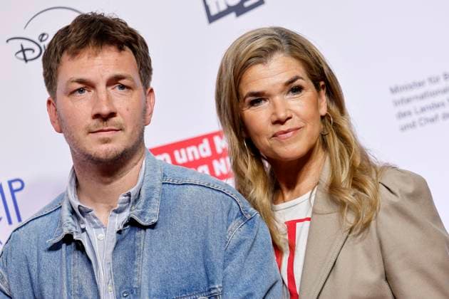 Actor Johannes Kienast and actress Anke Engelke at the premiere of the series Chabos at the 11 Series Camp Festival 2025 at Cinenova Cinema Cologne, 05 06 2025 NRW Germany Copyright: xChristophxHardtx